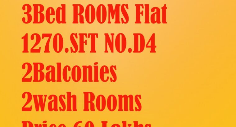 3Bedrooms Flat Shanti Nagar